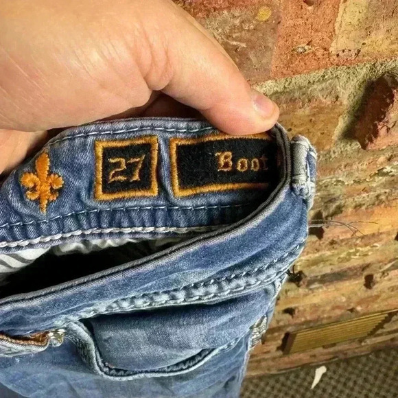 Rock Revival Jeans Womens 27 Blue Easy Boots - Picture 3 of 3